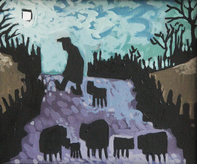 Farmer, Dog & Sheep
