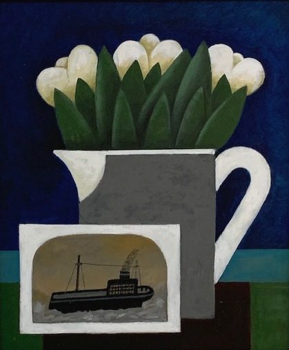 Steamer with Tulips